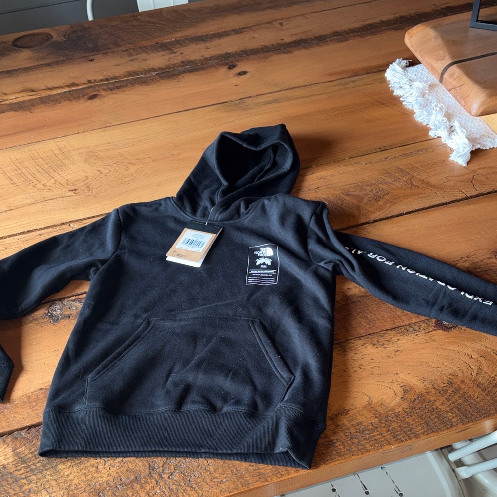 The North Face Black Men's Crewneck Hooded Sweatshirt